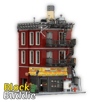 Spider Man Deli Apartment Modular Building 3559 Teile Klemmbaustein Set MOC