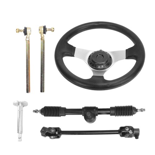 Steering Wheel Tie Rod Rack Go Kart Quad Assembly Set Replacement For - Picture 9 of 12