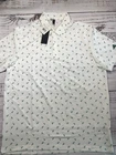 adidas Ultimate365 Men’s Printed Mesh Golf Polo Shirt White Green JN8275 Size XL