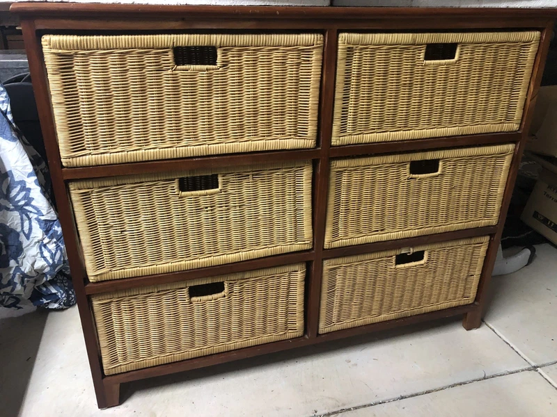 Rattan Wicker Dresser Drawers Dressers Gumtree Rattan Wicker Dresser Drawers