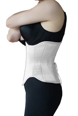 Heavy Duty Double Steel Boned Waist Training Cotton Underbust Shaper Corset C52C - Foto 10