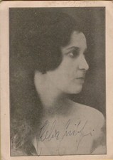 163754 cartolina credo con autografo di clelia garibaldi 