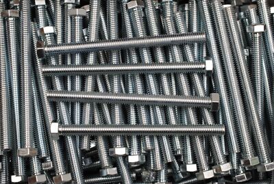 (35) Full Thread 3/8-16 x 5'' 307A Hex Head Tap Bolt Zinc Plated