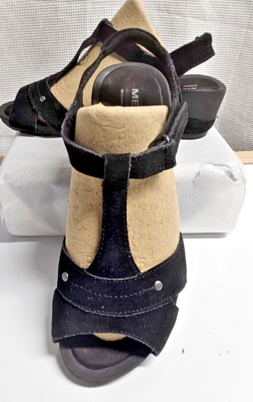 MERRELL @ select fresh Air Cushion sandali neri scamosciati con cinturino superiore donna taglia 6