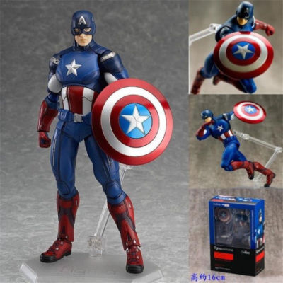 The Avengers Captain America figma PVC figure toy movable 6/" in Box