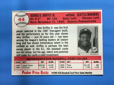 1990年 ケン ・ グリフィー Jr.入りランダムセット124 1990年 ケン ・ グリフィー Jr.入りランダムセット124（2025