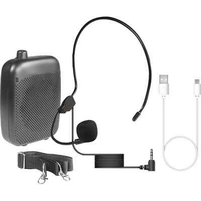 E-Audio 10 W tragbarer Bund Sprachverstärker mit kabelgebundenem Headset Mikrofon
