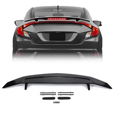 For Honda Civic X 10TH GEN 2016-2021 R Style Trunk Spoiler Wing W/ LED Light