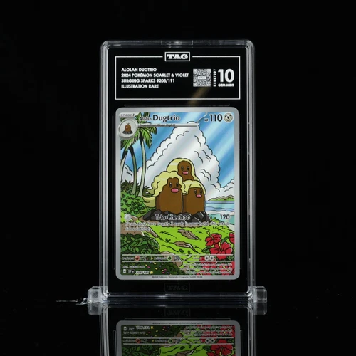 Alolan Dugtrio 208/191 Surging Sparks - TAG 10 Rank #1 - NOT PSA