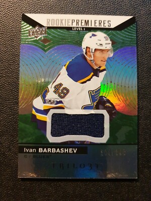 2017-18 Upper Deck Trilogy Green #65 Ivan Barbashev JSY #204/399