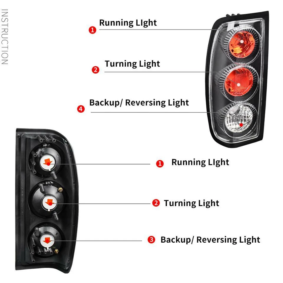 Luces traseras para camioneta Nissan Frontier Altezza 1998-2004 Foto 2 de 4