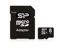 Silicon Power 8GB microSD Memory SDHC Class 10 w/ SD adapter SP008GBSTH010V10SP
