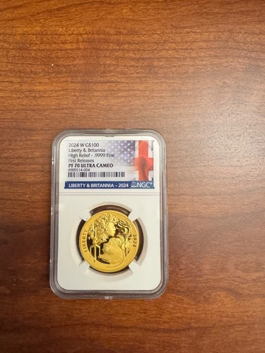 2024-W $100 Gold Liberty & Britannia , NGC PF70 PR70 UC PROOF U.S. Version