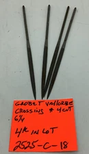 Grobet Vallorbe,Crossing File,#4 Cut, 6 1/4”, ( 4 Pc In Lot)2525-c-18