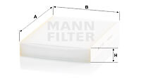 Mann-Filter CU 27 009 Filter, Innenraumluft FÜR Fiat Nissan Opel Renault Vauxhal-image