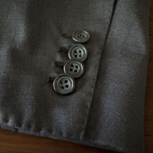 $9800 Italy Current Kiton Blazer - Super 180's - 14 Micron - Charcoal Gray 41 7R - Picture 15 of 21