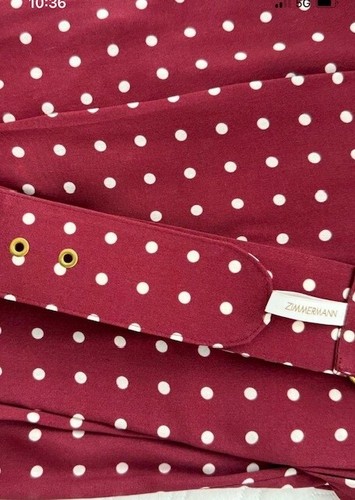 ZIMMERMANN RED/WHITE BLOUSE WITH MATCHING PANTS SIZE 0 AUD 6 US 2 - WORN ONCE - Picture 10 of 13