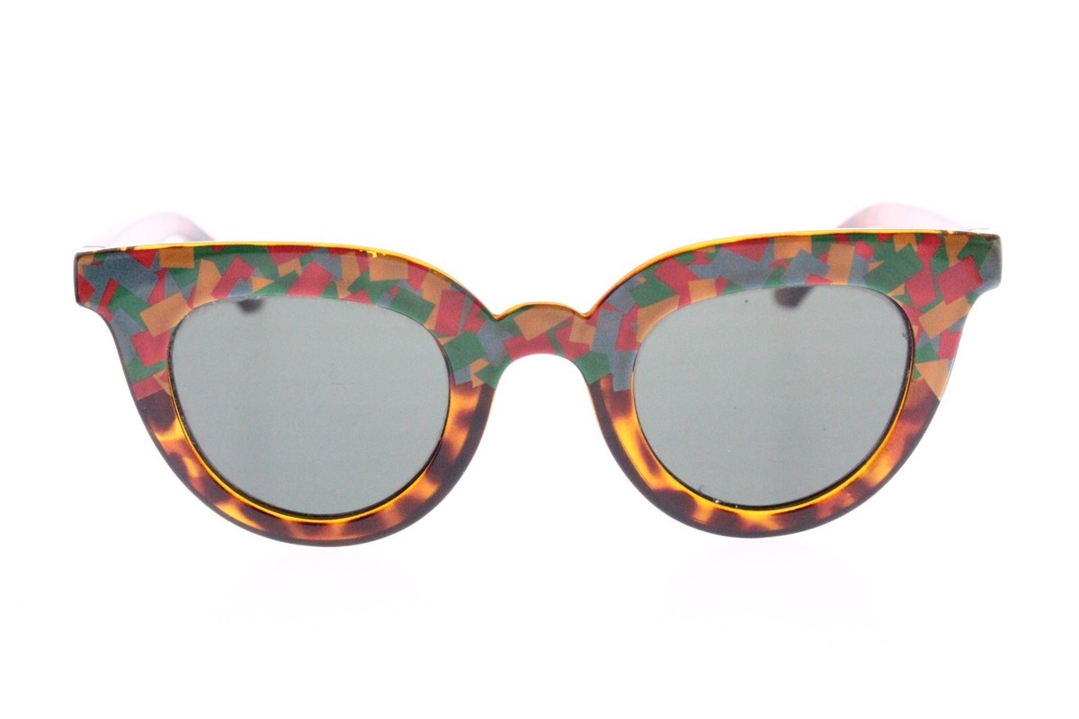Mr. Boho Sunglasses in Tortoise and Blue MR. BOHO BONFIM APT1-11 SQUARE SUNGLASSES BROWN TORTOISE 54  main image 4