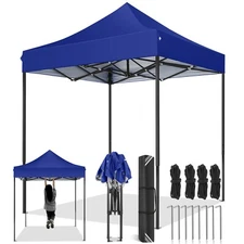 Heavy Duty 6.6x6.6 Pop Up Canopy Tent with UV Protection & Waterproof Features #