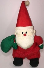 Vintage - STUFFINS Santa Claus 15" Toy Sack Plush Christmas Figure Holiday Decor