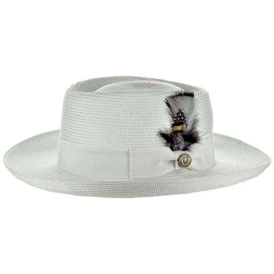 Gambler Straw Wide Brim Hat by Bruno Capelo