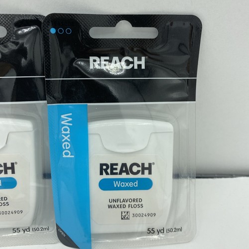 REACH Unflavored Waxed Dental Floss, 55 yds (Pack of 2) - Picture 2 of 4