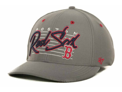 Boston Red Sox Men's '47 Brand MLB Fission Stretch Fit Baseball Hat Cap (S/M)