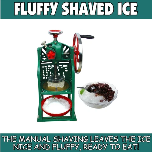 MANUAL NO POWER BLUE ICE SHAVER SNO CONES SNOW KONES - BLOCK ICE SHAVED - Picture 9 of 14