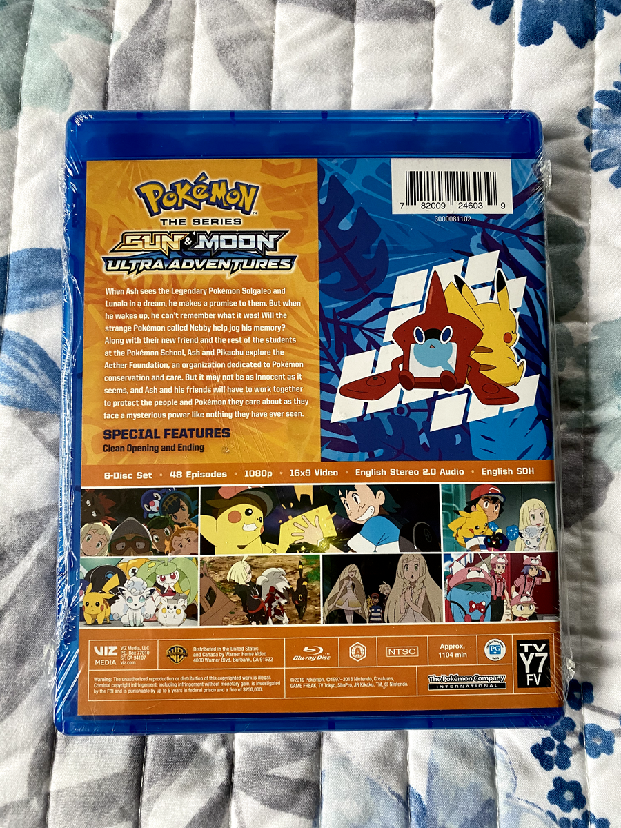 Pokemon Sun And Moon Ultra Adventures (Blu-ray, 6-Sisc Set, 2019