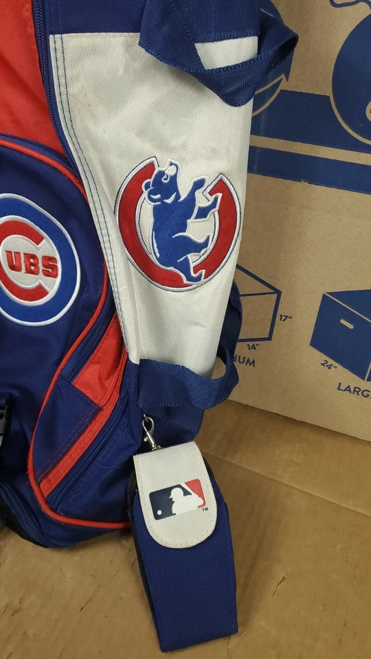 RARE MLB Chicago Cubs Shoulder Sling backpack work hiking camping school bookbag - Image 2 of 4