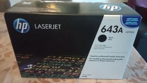 hp laserjet 643A cartridge black