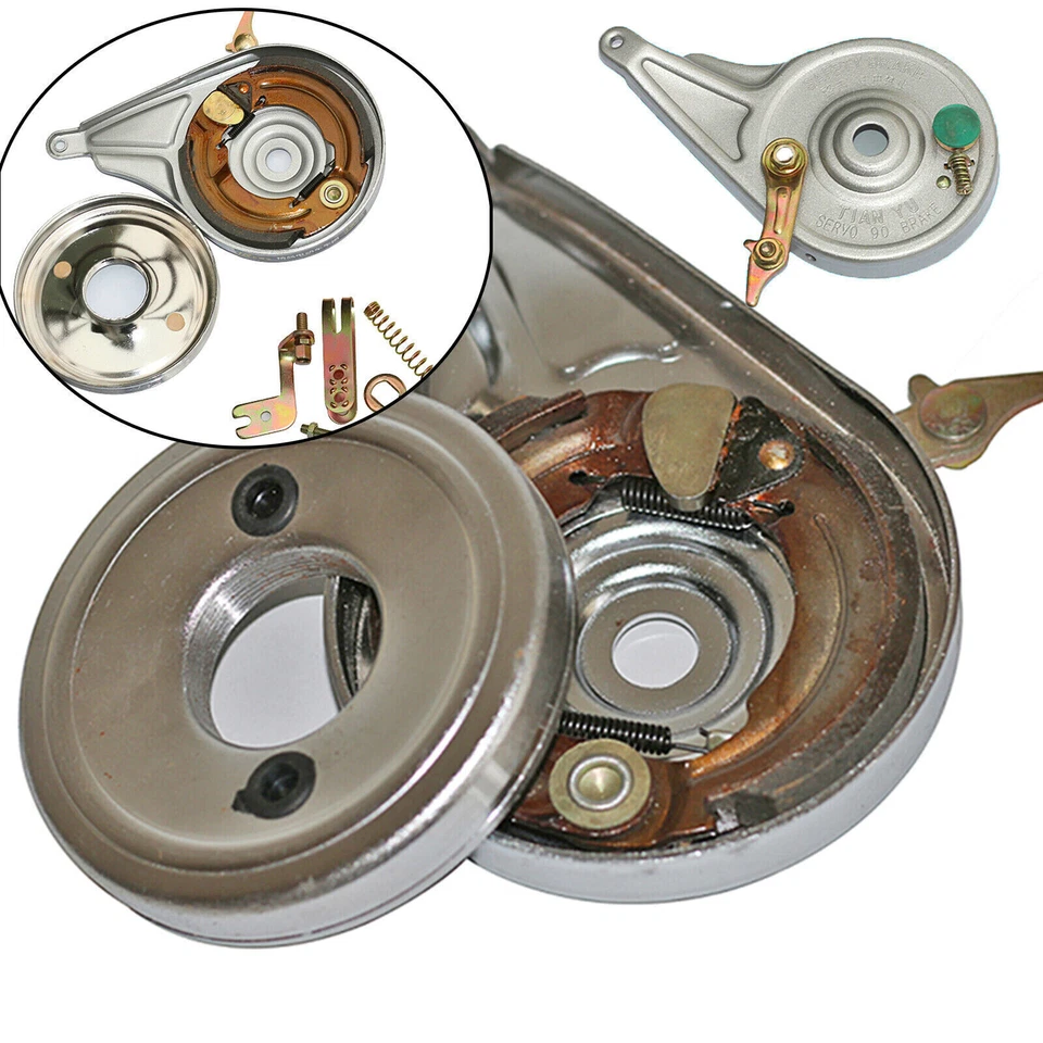 Pieza de montaje de tambor de freno de rueda trasera de metal macizo de freno universal para freno de bicicleta Foto 3 de 4