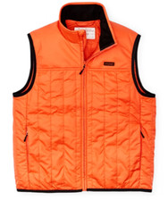 Filson Ultralight Vest 20114890 Flame Lightweight Quilted Orange Black CC