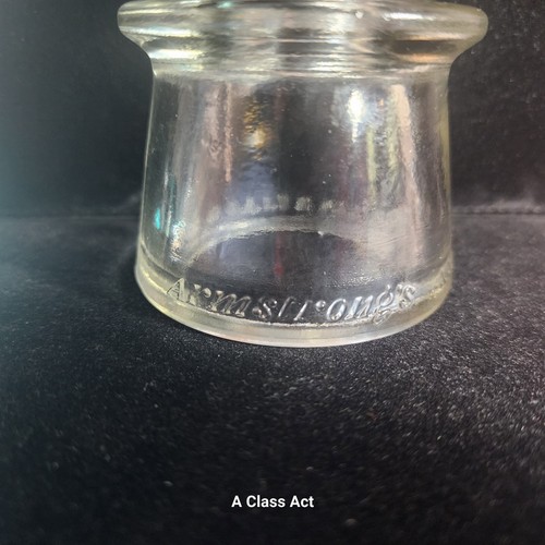 Armstrong's No. 2 Clear Glass Electrical Insulator 66-48, No Chips/Cracks. T6262 - Picture 3 of 7