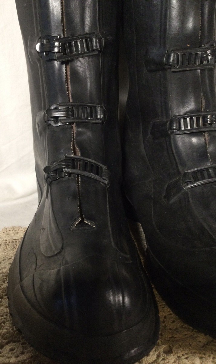Buckle up rubber boots sale