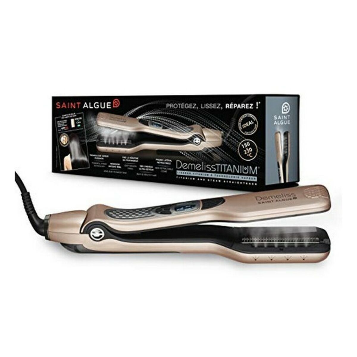 Piastra per Capelli Demeliss Titanium Saint-Algue Straightener Demeliss Titaniu