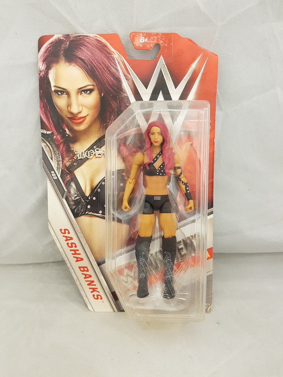 WWE Sasha Banks Wrestling Figure Mattel Basic Series 69 sealed Diva sealed