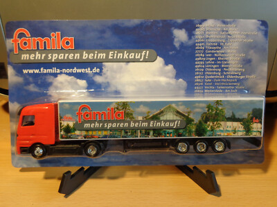 Werbetruck von ''Famila Nordwest, mehr sparen beim Einkauf'' in OVP (K21)
