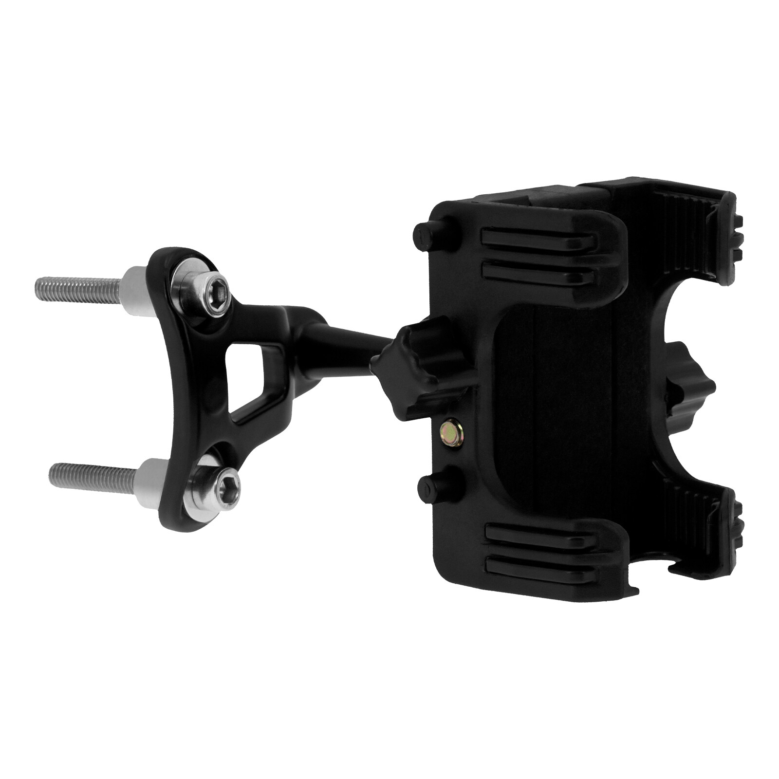 Black Motorcycle Cell Phone Holder GPS Mount Kit Bracket Fit For Harley Softail