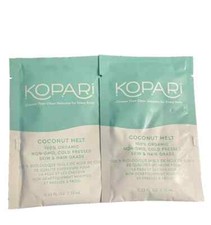 2 x Kopari Coconut Melt Cold Pressed Skin & Hair Grade 10ml Sachets