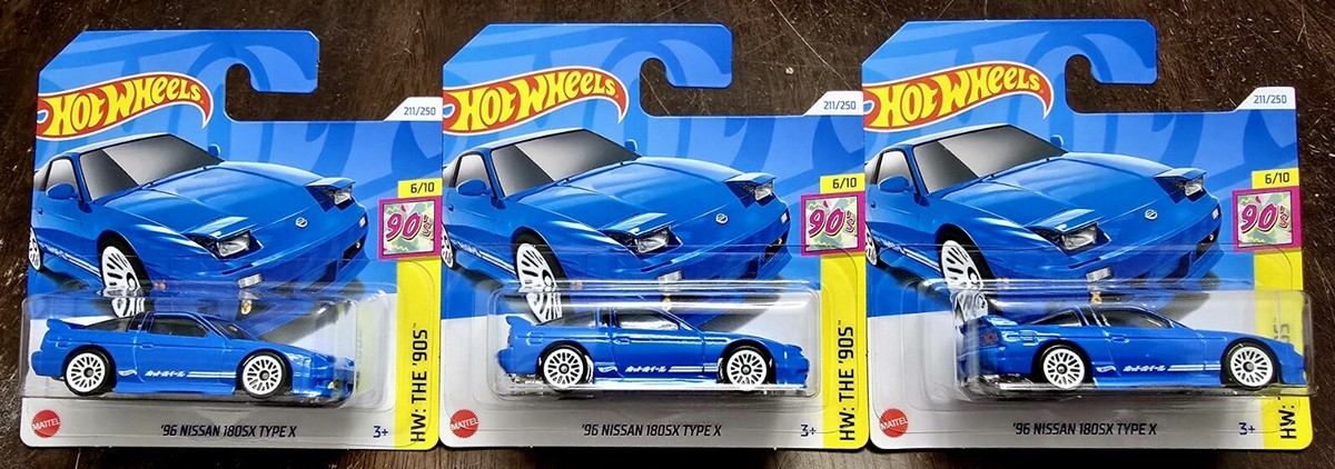 Hot Wheels 2024 '96 Nissan 180SX Type X Blue HW: The 90's #6/10