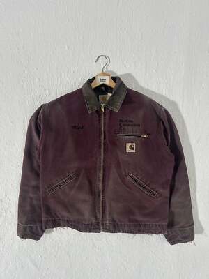 Vintage Carhartt J43 BRG Jacket L-Reg Burgundy Blanket Lined Vintage Carhartt J43 BRG Jacket L-Reg Burgundy Blanket Lined
