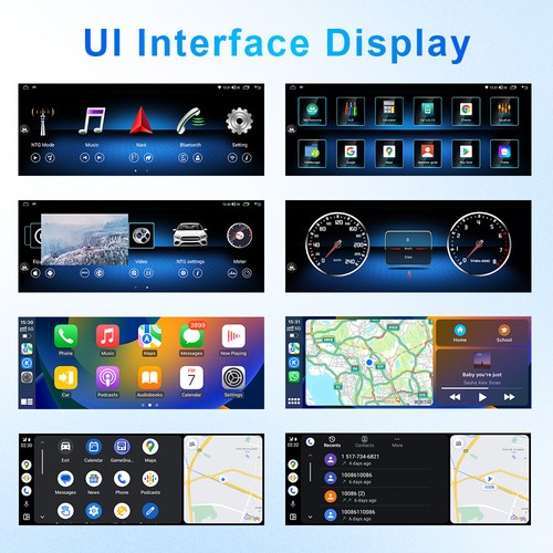 Car GPS 10.33'' Screen Media Wireless Carplay For Mercedes Benz C Class 2011-14 - Picture 10 of 12