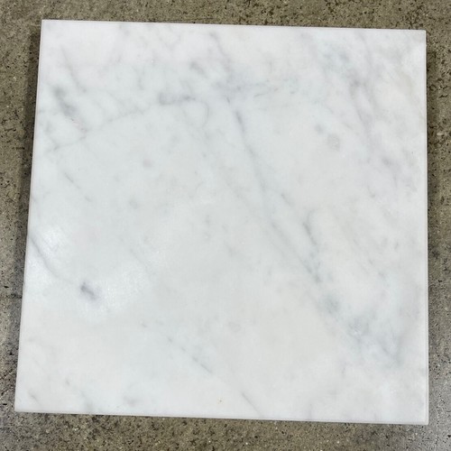 Tile Carrara White Marble 2cm Remodel Floor About 3x3 SAMPLE PIECE TS-79 - Picture 2 of 3
