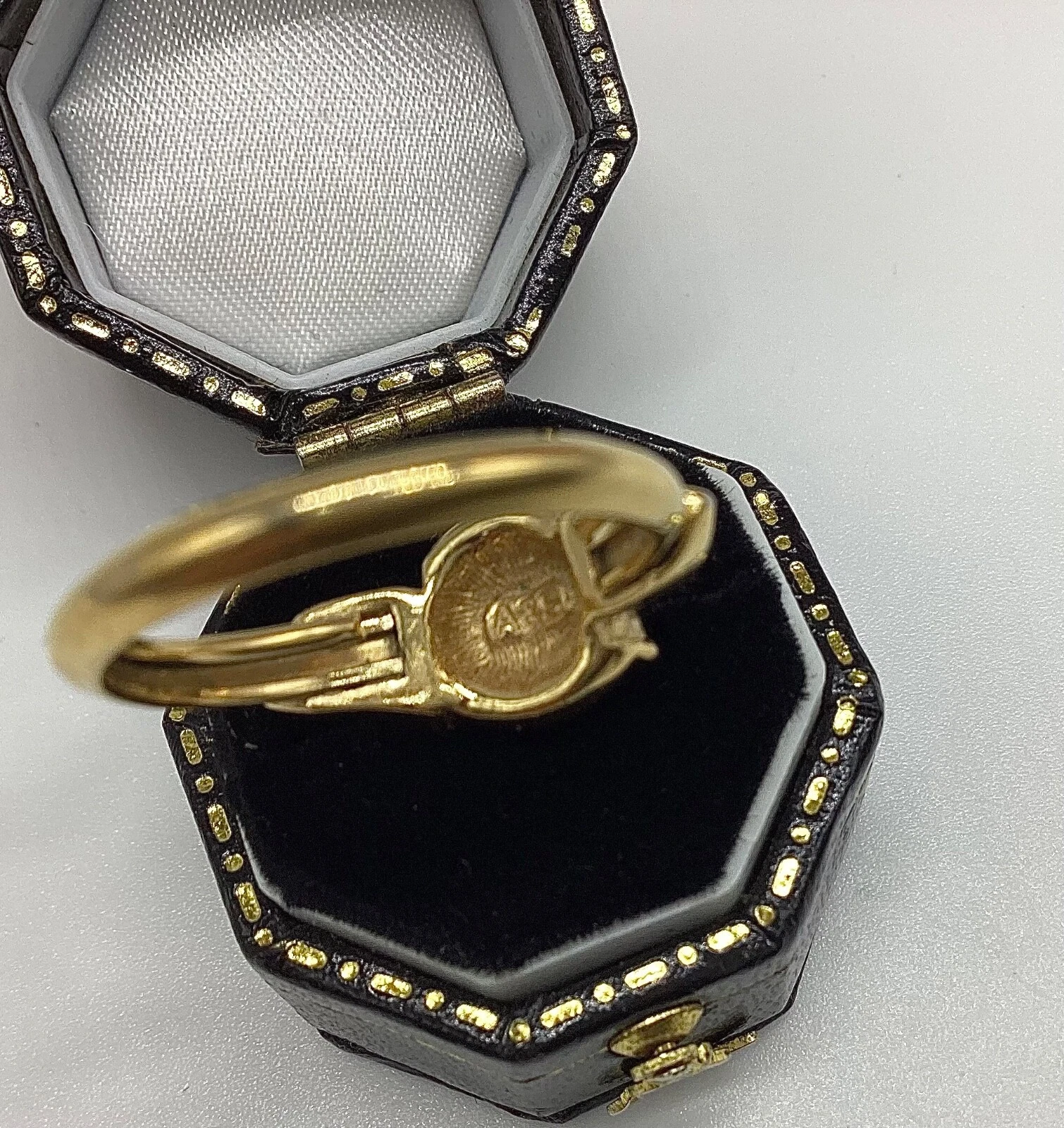 Anello Attwood and Sawyer Set Cristalli Swarovski Multipietra Fidanzamento Vintage