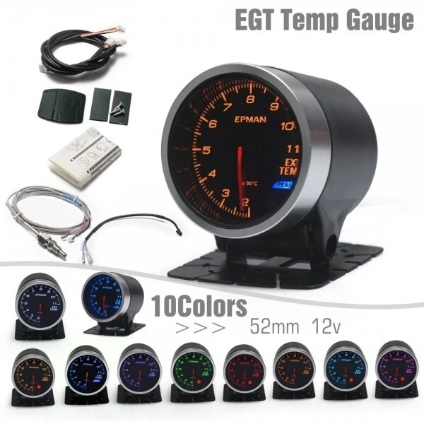TURBO BOOST EGT TEMP OIL PRESSURE GAUGES FOR SUBARU IMPREZA LEGACY JUSTY - Image 4 of 4