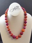 Jilzara Morocco Elastic Medium Keepsake Necklace Polymer Clay Beads Handmade GY4
