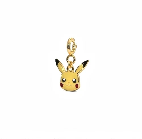 18k Solid Yellow Gold Pikachu Pendant Sweet Little Pok mon