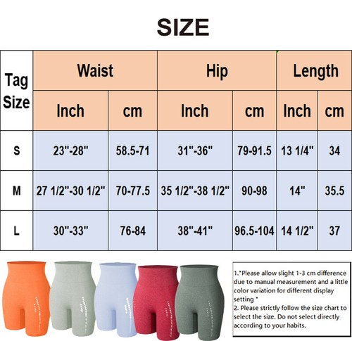 High Waist Shorts Leggings Women Biker Shorts Push Up Yoga Tummy Control Shorts - Bild 43 von 51