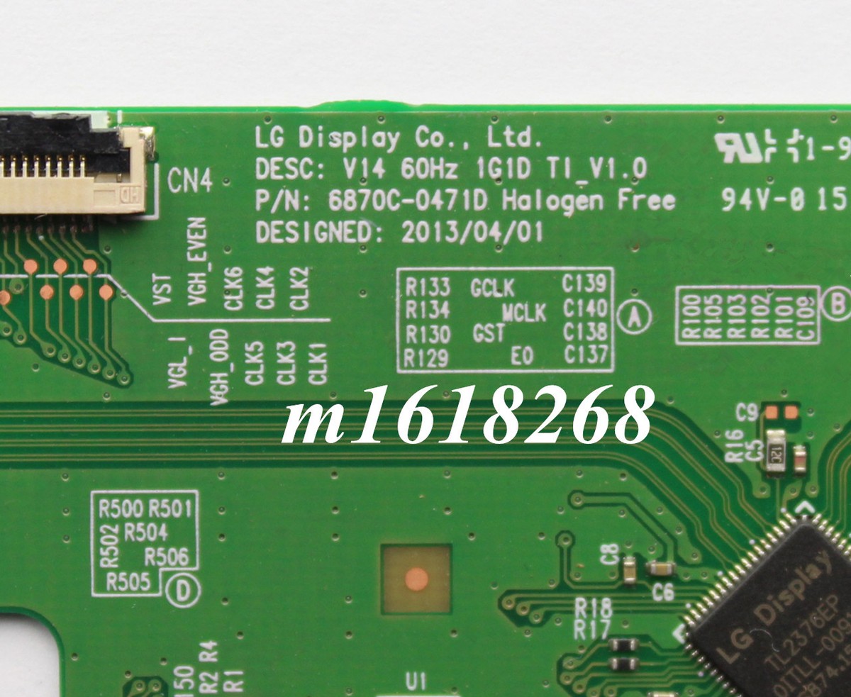 Original T-CON board LG Display LG 6870C-0471D V14 60Hz 1G1D TI_V1